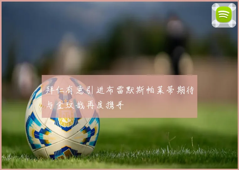 拜仁有意引进布雷默斯帕莱蒂期待与金玟哉再度携手
